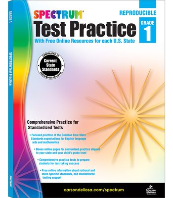 Spectrum Test Practice, Grade 1: Volume 61 - Spectrum, and Carson Dellosa Education