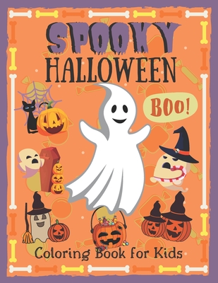 Spooky Halloween: Coloring Book for Kids with Funny Quotes - Publications, Funny Knowledge