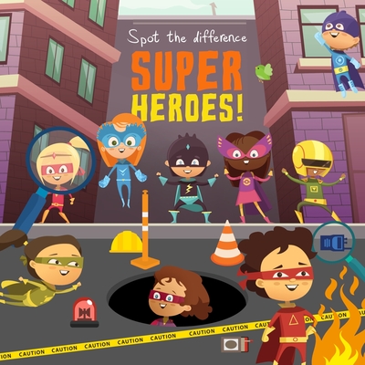 Spot the Difference - Superheroes!: A Fun Search and Solve Book for 3-6 Year Olds - Books, Webber