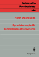 Sprachkonzepte Fr Benutzergerechte Systeme