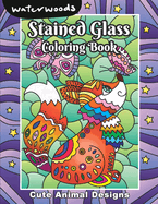 Stained Glass Coloring Book - Cute Animals Designs