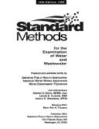 Standard Methods for the Examination of Water and Wastewater: Including Bottom Sediments and Sludges - Am Public Health Assn, and Greenberg, Arnold E (Editor)