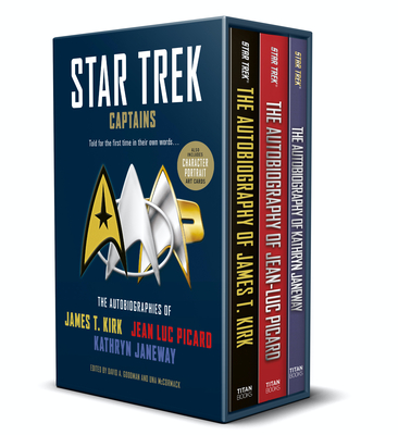 Star Trek Captains - The Autobiographies: Boxed Set with Slipcase and Character Portrait Art of Kirk, Picard and Janeway Autobiographies - McCormack, Una, and Goodman, David a