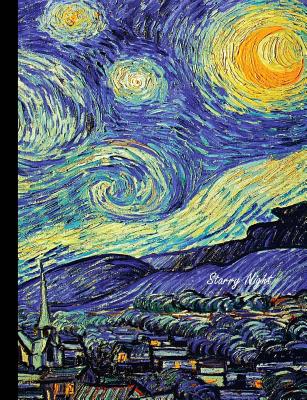 Starry Night: Composition Book Wide Ruled Paper, Notebook for School, Journal for Girls, Boys, Students, Teachers, Class and Office Stationary - Blue Sky Press