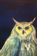 Starry Night: Unlined owl notebook