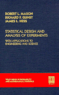 Statistical Design Analysis of Experiments with Applications to Engineering and Science - Mason, Robert L, and Gunst, Richard F, and Hess, James L