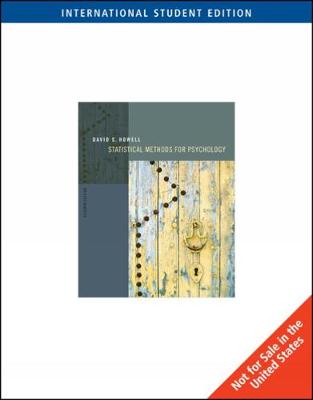 Statistical Methods for Psychology, International Edition - Howell, David C.