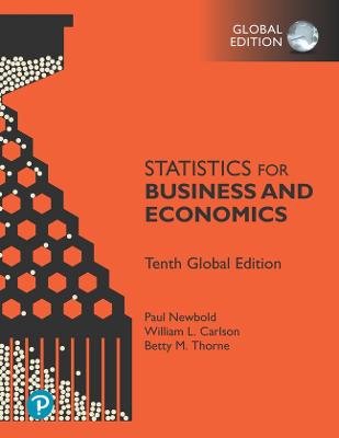 Statistics for Business and Economics, Global Edition - Newbold, Paul, and Carlson, William, and Thorne, Betty