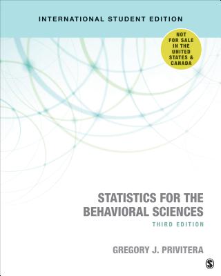 Statistics for the Behavioral Sciences - Privitera, Gregory J