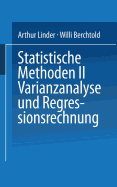 Statistische Methoden II Varianzanalyse Und Regressionsrechnung