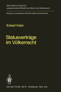 Statusvertrge Im Vlkerrecht: Rechtsfragen Territorialer Sonderregime