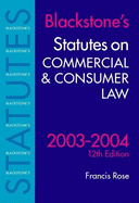 Statutes on Commercial and Consumer Law, 2003/2004