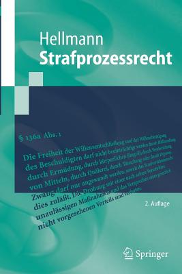 Strafprozessrecht - Hellmann, Uwe