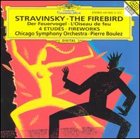 Stravinsky: The Firebird; Four Studies; Fireworks - Chicago Symphony Orchestra; Pierre Boulez (conductor)