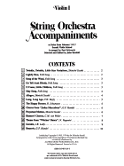 String Orchestra Accompaniments to Solos from Volumes 1 & 2: Violin 1