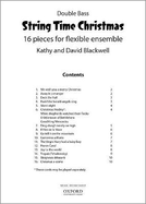 String Time Christmas: 16 Pieces for Flexible Ensemble - Double Bass Book