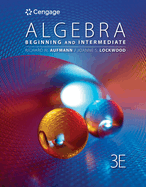 Student Solutions Manual for Aufmann/Lockwood's Algebra: Beginning and Intermediate, 3rd