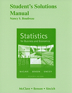 Student Solutions Manual for Statistics for Business and Economics