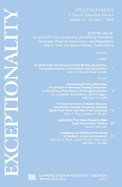 Students Who Are Exceptional and Writing Disabilities: Prevention, Practice, Intervention, and Assessment: A Special Issue of Exceptionality