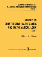 Studies in Constructive Mathematics and Mathematical Logic Part 2
