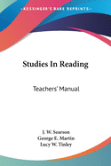 Studies In Reading: Teachers' Manual