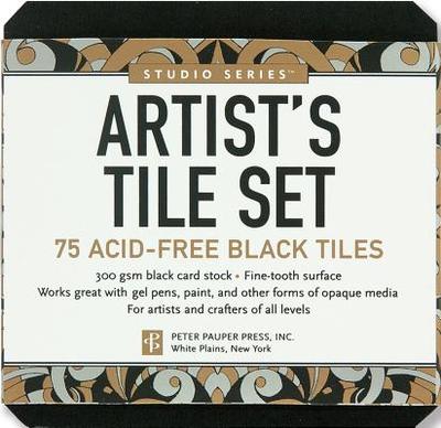 Studio Series Artist's Tiles: Black: 75 Acid-Free Black Tiles - Peter Pauper Press (Producer)