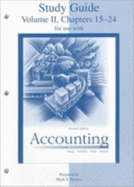 Study Guide, Volume 2, to Accompany Accounting: The Basis for Business Decisions