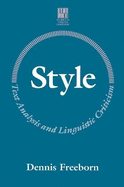 Style: Text Analysis and Linguistic Criticism