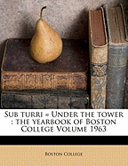 Sub Turri = Under the Tower: The Yearbook of Boston College; Volume 1963
