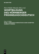 Substantiv-Derivation in den Schriften Albrecht Drers