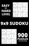 Sudoku - Easy to Hard Level: Amazing 900 Sudoku puzzles with Solutions Sudoku game for beginners or advanced players Sudoku puzzle books for adults