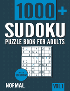 Sudoku Puzzle Book for Adults: 1000+ Normal Sudoku Puzzles with Solutions - Vol. 1