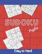 Sudoku Puzzles - Easy to Hard: 110 Pages Full Of Sudoku Puzzles - From Easy to Hard - Activity Puzzle Book For Adults