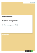 Supplier Management: Im IT-Servicemanagement - ITIL V3