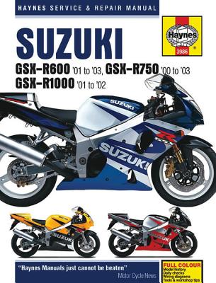 Suzuki GSX-R600 (01 - 03), GSX-R750 (00 - 03), GSX-R1000 (01 - 02) Haynes Repair Manual - Haynes Publishing