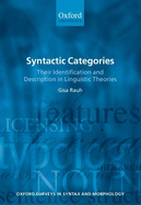 Syntactic Categories: Their Identification and Description in Linguistic Theories