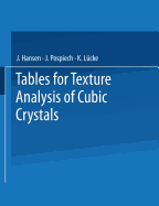 Tables for Texture Analysis of Cubic Crystals