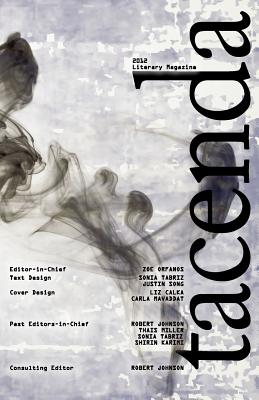 Tacenda Literary Magazine - Orfanos, Zoe (Editor), and Johnson, Robert, Ba, Bm, MRCP