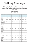 Talking Monkeys: Philosophy, Psychology, Science, Religion and Politics on a Doomed Planet: Articles and Reviews 2006-2019 3rd Edition