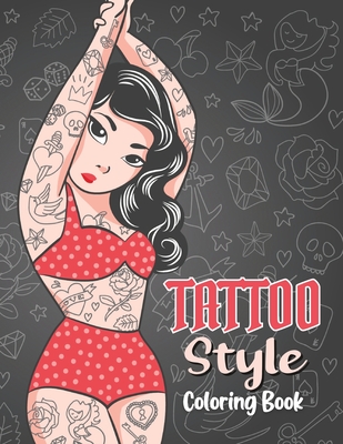 Tattoo Style Coloring Book: Relaxing - World, Colorful