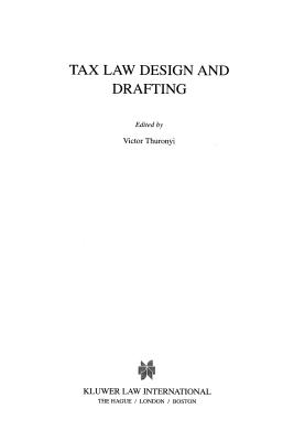 Tax Law Design & Drafting - Thuronyi, Victor