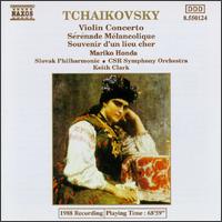 Tchaikovsky: Violin Concerto; Serenade Melancolique; Souvenir d'un lieu cher - Mariko Honda (violin); Keith Clark (conductor)