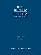 Te Deum, Op.22 / H 118: Study Score