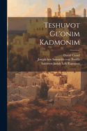 Teshuvot GE'Onim Kadmonim