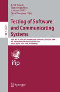 Testing of Software and Communicating Systems: 20th Ifip Tc 6/Wg 6.1 International Conference, Testcom 2008 8th International Workshop, Fates 2008, Tokyo, Japan, June 10-13, 2008 Proceedings