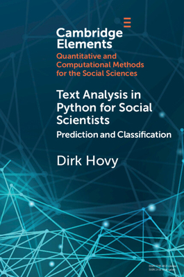 Text Analysis in Python for Social Scientists - Hovy, Dirk