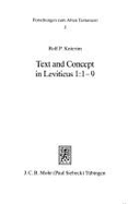 Text and Concept in Leviticus 1: 1-9: A Case in Exegetical Method - Knierim, Rolf P