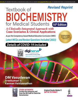 Textbook of Biochemistry for Medical Students - Vasudevan, DM, and S, Sreekumari, and Vaidyanathan, Kannan