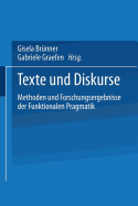 Texte Und Diskurse: Methoden Und Forschungsergebnisse Der Funktionalen Pragmatik