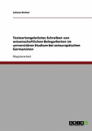 Textsortengeleitetes Schreiben von wissenschaftlichen Belegarbeiten im universitren Studium bei osteuropischen Germanisten
